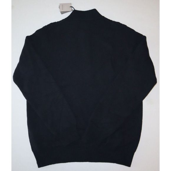 Corneliani 90514202M5 Men Sz 48 US M Navy Cable Knit Cashmere Blend Sweater $625 - Picture 3 of 9